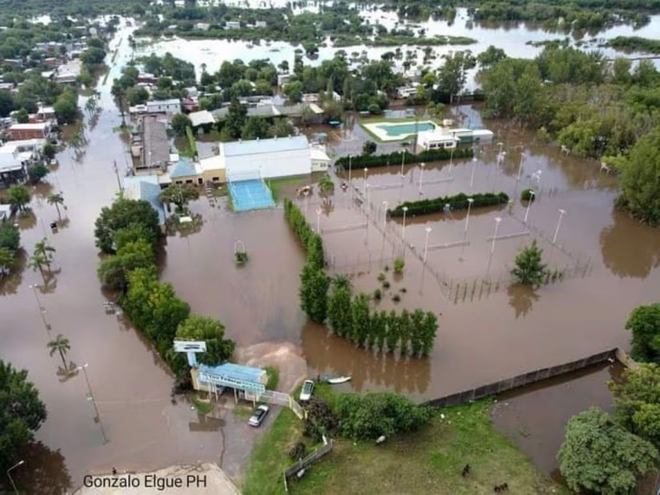 inundación en Gualeguaychú